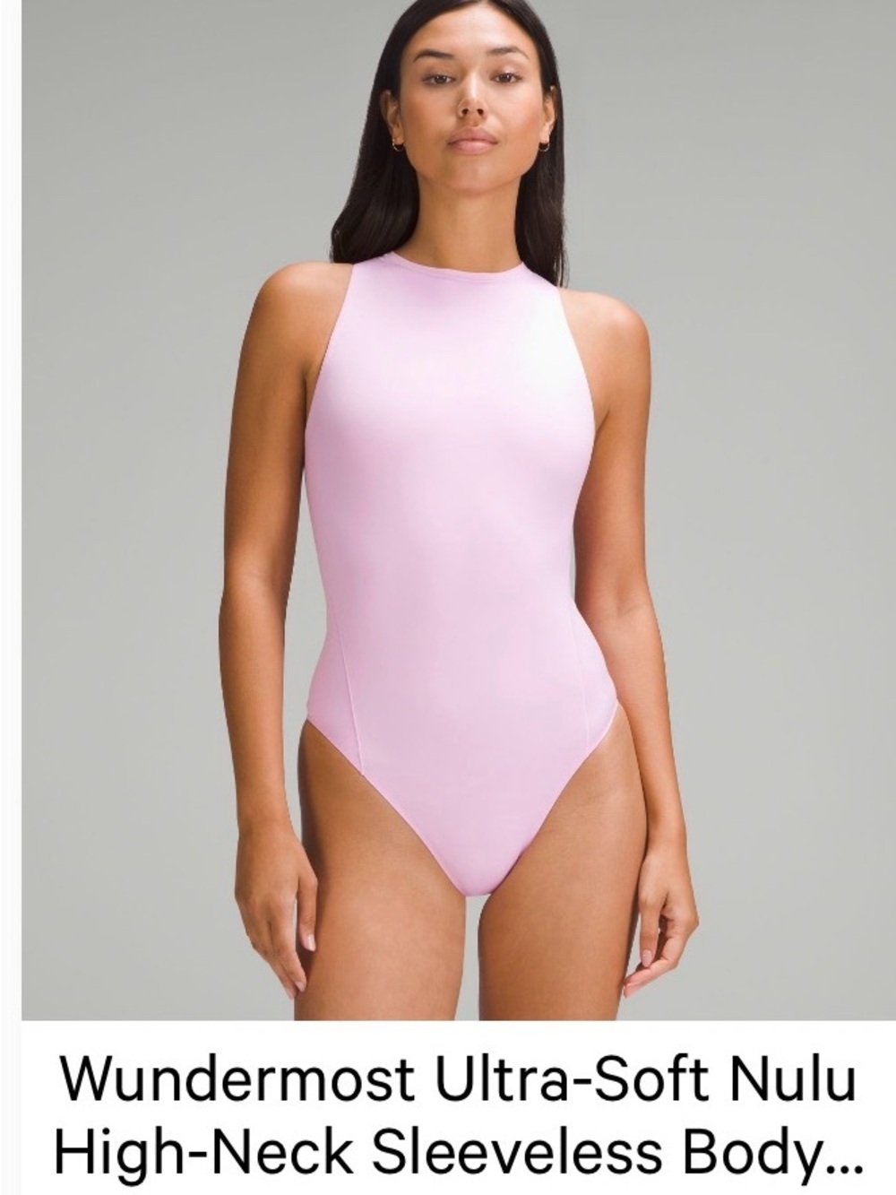 Wundermost ultra-soft nulu high-neck Sleeveless bodysuit in vita Pink (xs)